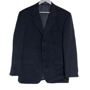 Jones New York 42R black wool‎ mens blazer